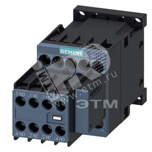 Контактор 3п AC-3 4кВт/400В 3НО+2НЗ 110В AC 50/60Гц типоразмер S00 винтовые клеммы встроенный варистор - SIEMENS