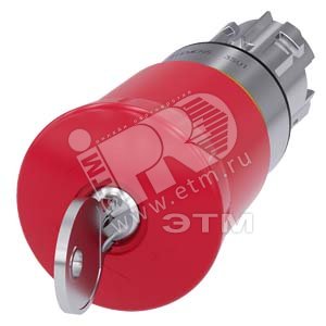 3SU1050-1HS20-0AA0 АКТУАТОР АВАРИЙНОЙ ГРИБОВИДНОЙ КНОПКИ, 22MM, КРУГЛ., ГЛЯНЦЕВЫЙ МЕТАЛЛ, КНОПКА КРА - SIEMENS
