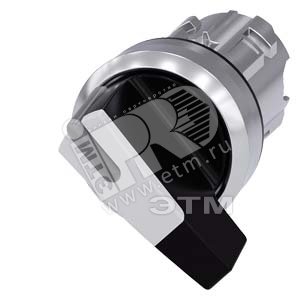 3SU1052-2CF60-0AA0 АКТУАТОР ПОВОРОТНОГО ПЕРЕКЛЮЧАТЕЛЯ С ВОЗМОЖНОСТЬЮ ПОДСВЕТКИ, 22MM, КРУГЛ., ГЛЯНЦЕ - SIEMENS