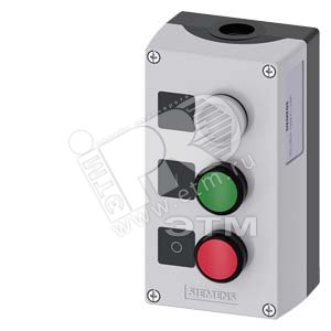 3SU1803-0AB00-2AB1 ПОСТ УПРАВЛЕНИЯ, 22MM, С КРУГЛЫМИ ВЫРЕЗАМИ, МАТЕРИАЛ КОРПУСА -ПЛАСТИК, КРЫШКА КОР - SIEMENS