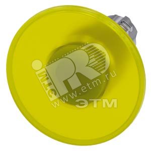 Актуатор грибовидной кнопки с возможностью подсветки 22мм круглый глянцевый металл кнопка жёлтая 60мм с фиксацией