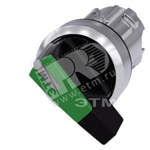 3SU1052-2CF40-0AA0 АКТУАТОР ПОВОРОТНОГО ПЕРЕКЛЮЧАТЕЛЯ С ВОЗМОЖНОСТЬЮ ПОДСВЕТКИ, 22MM, КРУГЛ., ГЛЯНЦЕ - SIEMENS