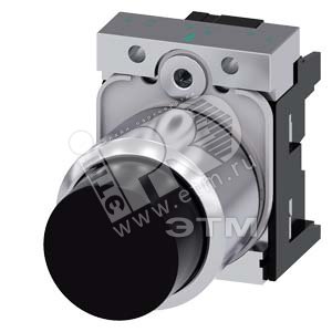 3SU1250-0FB10-0AA0 АКТУАТОР КНОПКИ С ВЫСОКИМ ФРОНТАЛЬНЫМ КОЛЬЦОМ (12MM), 22MM, КРУГЛ., МЕТАЛЛ, КНОПК - SIEMENS