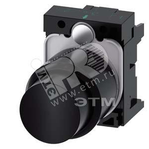 3SU1200-0FB10-0AA0 АКТУАТОР КНОПКИ С ВЫСОКИМ ФРОНТАЛЬНЫМ КОЛЬЦОМ (12MM), 22MM, КРУГЛ., ПЛАСТИК, КНОП - SIEMENS