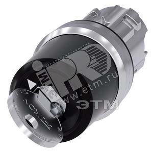 3SU1050-5XC01-0AA0 АКТУАТОР ПОВОРОТНОГО ПЕРЕКЛЮЧАТЕЛЯ С КЛЮЧОМ IKON, 22MM, КРУГЛ., ГЛЯНЦЕВЫЙ МЕТАЛЛ, - SIEMENS