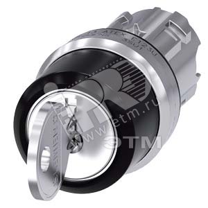 3SU1050-4BM01-0AA0 АКТУАТОР ПОВОРОТНОГО ПЕРЕКЛЮЧАТЕЛЯ С КЛЮЧОМ RONIS, 22MM, КРУГЛ., ГЛЯНЦЕВЫЙ МЕТАЛЛ - SIEMENS