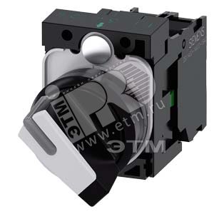 3SU1103-2BF60-1BA0 ПОВОРОТНЫЙ ПЕРЕКЛЮЧАТЕЛЬ С ВОЗМОЖНОСТЬЮ ПОДСВЕТКИ, 22MM, КРУГЛЫЙ, ПЛАСТИК, КОРОТК - SIEMENS