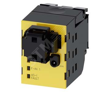 3SU1400-1EA10-4AA0 Модуль as-interface 2входа безопасности (safety) черный/желтый - SIEMENS