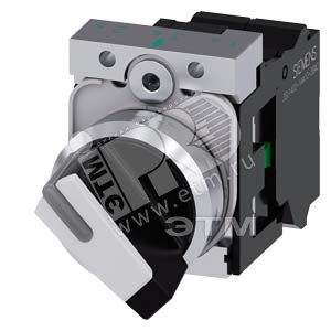 3SU1150-2BF60-3MA0 ПОВОРОТНЫЙ ПЕРЕКЛЮЧАТЕЛЬ С ВОЗМОЖНОСТЬЮ ПОДСВЕТКИ, 22MM, КРУГЛЫЙ, МЕТАЛЛИЧЕСКИЙ Г - SIEMENS