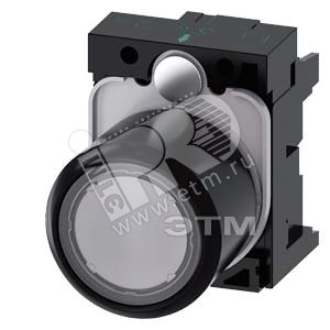 3SU1201-0EB70-0AA0 АКТУАТОР КНОПКИ С ВЫСОКИМ ФРОНТАЛЬНЫМ КОЛЬЦОМ (12MM), 22MM, КРУГЛ., ПЛАСТИК, КНОП - SIEMENS