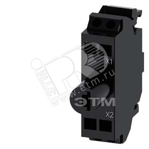 3SU1401-2BH50-3AA0 МОДУЛЬ ПОСВЕТКИ С ИНТЕГРИРОВАННЫМ СВЕТОДИОДОМ, 24-240В AC/DC, СИНИЙ СВЕТ, ПРУЖИНН