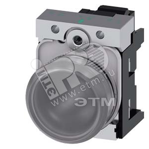 3SU1153-6AA70-3AA0 СВЕТОВОЙ ИНДИКАТОР, 22MM, КРУГЛЫЙ, МЕТАЛЛИЧЕСКИЙ ГЛЯНЦЕВЫЙ, ПРОЗРАЧНЫЙ МАТОВЫЙ РА