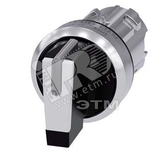 3SU1052-2BM60-0AA0 АКТУАТОР ПОВОРОТНОГО ПЕРЕКЛЮЧАТЕЛЯ С ВОЗМОЖНОСТЬЮ ПОДСВЕТКИ, 22MM, КРУГЛ., ГЛЯНЦЕ - SIEMENS