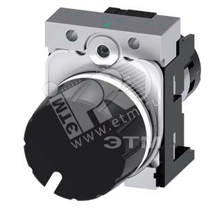 3SU1250-2PQ10-1AA0 ПОТЕНЦИОМЕТР КОМПАКТНЫЙ, 22MM, КРУГЛ., МЕТАЛЛ, ЧЁРНЫЙ, 1КОМ, С ДЕРЖАТЕЛЕМ, ВИНТОВ - SIEMENS