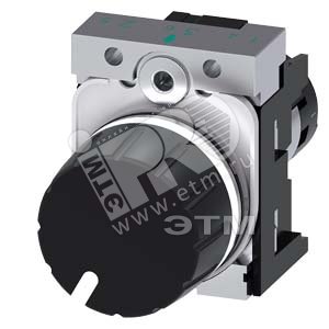 3SU1250-2PT10-1AA0 ПОТЕНЦИОМЕТР КОМПАКТНЫЙ, 22MM, КРУГЛ., МЕТАЛЛ, ЧЁРНЫЙ, 47КОМ, С ДЕРЖАТЕЛЕМ, ВИНТО - SIEMENS