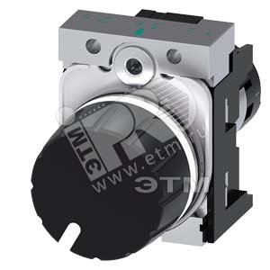 3SU1250-2PU10-1AA0 ПОТЕНЦИОМЕТР КОМПАКТНЫЙ, 22MM, КРУГЛ., МЕТАЛЛ, ЧЁРНЫЙ, 100КОМ, С ДЕРЖАТЕЛЕМ, ВИНТ - SIEMENS