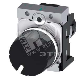 3SU1250-2PV10-1AA0 ПОТЕНЦИОМЕТР КОМПАКТНЫЙ, 22MM, КРУГЛ., МЕТАЛЛ, ЧЁРНЫЙ, 470КОМ, С ДЕРЖАТЕЛЕМ, ВИНТ - SIEMENS