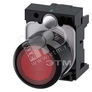 3SU1201-0EB20-0AA0 АКТУАТОР КНОПКИ С ВЫСОКИМ ФРОНТАЛЬНЫМ КОЛЬЦОМ (12MM), 22MM, КРУГЛ., ПЛАСТИК, КНОП - SIEMENS
