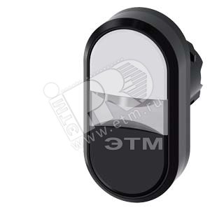 3SU1001-3AB61-0AA0 АКТУАТОР ДВОЙНОЙ КНОПКИ С ВОЗМОЖНОСТЬЮ ПОДСВЕТКИ, 22MM, КРУГЛ., ПЛАСТИК, КНОПКА Б - SIEMENS