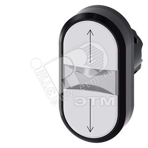 3SU1001-3AB66-0AN0 АКТУАТОР ДВОЙНОЙ КНОПКИ С ВОЗМОЖНОСТЬЮ ПОДСВЕТКИ, 22MM, КРУГЛ., ПЛАСТИК, ПЛОСКИЕ - SIEMENS