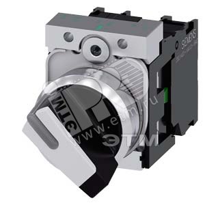 3SU1150-2BF60-1MA0 ПОВОРОТНЫЙ ПЕРЕКЛЮЧАТЕЛЬ С ВОЗМОЖНОСТЬЮ ПОДСВЕТКИ, 22MM, КРУГЛЫЙ, МЕТАЛЛИЧЕСКИЙ Г - SIEMENS