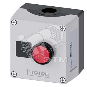 3SU1801-0AC00-2AB1 ПОСТ УПРАВЛЕНИЯ, 22MM, С КРУГЛЫМ ВЫРЕЗОМ, МАТЕРИАЛ КОРПУСА -ПЛАСТИК, КРЫШКА КОРПУ - SIEMENS