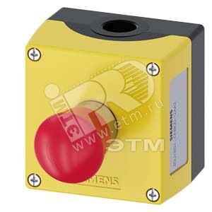 3SU1851-0NB00-2AA2 ПОСТ УПРАВЛЕНИЯ, 22MM, С КРУГЛЫМ ВЫРЕЗОМ, МАТЕРИАЛ КОРПУСА - МЕТАЛЛ, КРЫШКА КОРПУ - SIEMENS