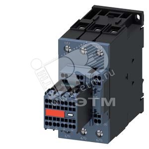 Контактор 3п AC-3 37кВт/400В блок-контакты 2НО+2НЗ US 230В АС 50/60Гц варистор типоразмер S2 пружинные клеммы несъемные блок-контакты - SIEMENS