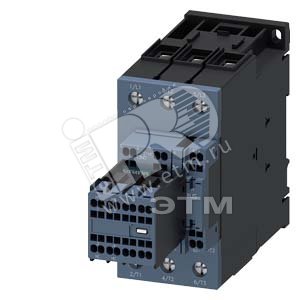 Контактор для ж/д применения 3п AC-3 18.5кВт/400В блок-контакты 2НО+2НЗ US 72ВDC 0.7-1.25*US варистор типоразмер S2 пружинные клеммы - SIEMENS