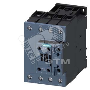 Контактор 4п AC-1 110A 230В AC 50/60Гц 4НО типоразмер S2 винтовые клеммы 1НО+1НЗ встроенные дополнительные контакты - SIEMENS