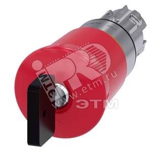 3SU1050-1HV20-0AA0 АКТУАТОР АВАРИЙНОЙ ГРИБОВИДНОЙ КНОПКИ, 22MM, КРУГЛ., ГЛЯНЦЕВЫЙ МЕТАЛЛ, КНОПКА КРА - SIEMENS