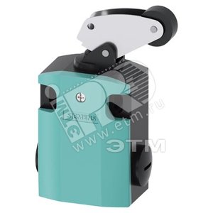 SIRIUS POSITION SWITCH METAL ENCLOSURE 56MM WIDE DEVICE CONNECTION 3X (M20X1.5) 2NO/1NC SLOW-ACTION CONTACTS ANGULAR METAL ROLLER LEVER AND PLASTIC ROLLER 22MM - SIEMENS