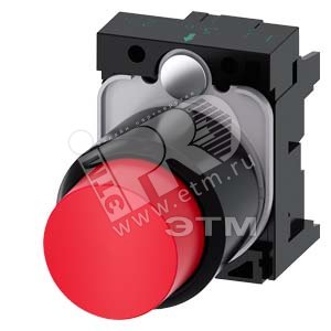 3SU1200-0FB20-0AA0 АКТУАТОР КНОПКИ С ВЫСОКИМ ФРОНТАЛЬНЫМ КОЛЬЦОМ (12MM), 22MM, КРУГЛ., ПЛАСТИК, КНОП - SIEMENS