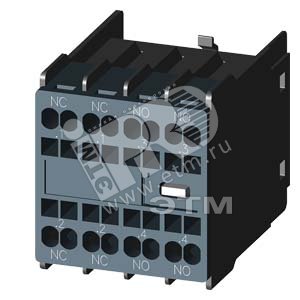 ВСПОМОГАТЕЛЬНЫЙSWITCH BLOCK,FRONT,2НО+2НЗ, CURR.PATH: 1НЗ, 1НЗ, 1НО, 1НО, F. CONT. RELAYS A. MOTOR КОНТАКТОР SZ S00 AND S0, SPRING-LOADED TERMINAL .1 / .2,.1 / .2,.3 /.4,.3 / .4 MULTI-UNIT PACKAGE = 196 UNITS (3RH2911-2HA22-ZW96) - SIEMENS