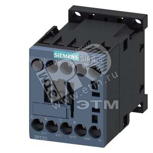 3RT2018-1AV62 КОНТАКТОР, AC-3, 7.5КВТ/400V, 1НЗ, AC 480V 60HZ 3-ПОЛ., ТИПОРАЗМЕР: S00 ВИНТОВЫЕ КЛЕММ - SIEMENS