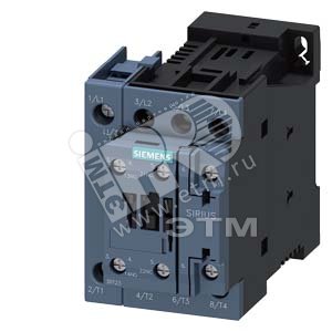 Контактор AC-1 22кВт/400В 35A 1НО+1НЗ DC 125В 4п 4НО типоразмер S0 винтовые клеммы