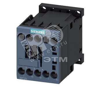 3RT2516-1BJ80 2НО+2НЗ КОНТАКТОР, AC3: 4КВТ DC 72V - SIEMENS