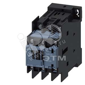 3RT2025-4KB40 COUPLING RELAY, AC-3, 7.5KW/400V, 1NO+1NC, DC 24V, W. PLUGGED-IN VARISTOR 3-POLE, SZ S