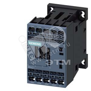 СОГЛАСУЮЩИЙ ВСПОМОГАТЕЛЬНЫЙ КОНТАКТОР, КОНТАКТЫ 2НО+2НЗ, DC 72V, 0.7...1.25*US, W/VARISTOR INTEGRATED, ТИПОРАЗМЕР S00, SPRING-LOADED TERMINAL - SIEMENS