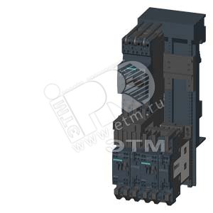 КОНТАКТОРНАЯ СБОРКА РЕВЕРСИВНЫЙ ПУСК, AC 400V, SZ S0, 20. . .25A, DC 24V SPRING-LOADED CONNECTION FOR BUSBAR SYSTEMS 60MM TYPE OF COORDINATION 2, IQ = 150KA (ALSO FULFILLS TYPE OF COORDINATION 1) 1NO+1NC (CONTACTOR) - SIEMENS