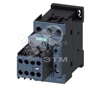 3RT2026-1AF04 КОНТАКТОР, AC-3, 11КВТ/400В, 2НО+2НЗ, НОМ. НАПРЯЖЕНИЕ УПРАВЛЕНИЯ 110В АС 50ГЦ, 3-ПОЛ., - SIEMENS
