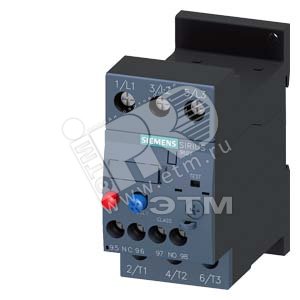 3RU2126-4NB1 РЕЛЕ ПЕРЕГРУЗКИ 23...28 A ДЛЯ ЗАЩИТЫ ЭЛЕКТРОДВИГАТЕЛЯ, ТИПОРАЗМЕР S0, КЛАСС 10, ОТДЕЛЬН