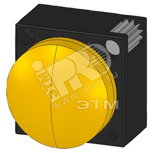 НАСАДКА, КРУГЛАЯ ЛИНЗА ДЛЯ СИГНАЛЬНОЙ ЛАМПЫ С ДЕРЖАТЕЛЕМ ЖЕЛТАЯ (3SB3001-6AA30) - SIEMENS