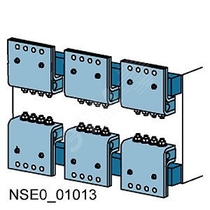 Принадлежность для 3WL Наконечник полюсный для выкатного выключателя размер II фронтальное подключение 1 отверстие до 3200A (1шт)
