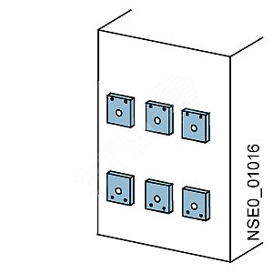 Принадлежность для 3WL Наконечник полюсный для выкатного выключателя размер II фланцевое подключение до 2000A (1шт)