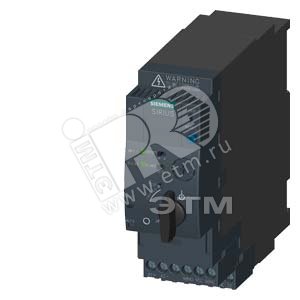 КОМПАКТНЫЙ ПУСКАТЕЛЬ ПРЯМОГО ПУСКА SIRIUS 3RA61, UI 690B, НОМ. НАПРЯЖЕНИЕ УПРАВЛЕНИЯ 110 ... 240 B AC/DC, 50 ... 60 ГЦ, РЕГУЛИРОВКА РАСЦЕПИТЕЛЯ ПЕРЕГРУЗКИ 1 ... 4 A, IP20, ПОДКЛЮЧЕНИЕ ГЛАВНОЙ СИЛОВОЙ ЦЕПИ: ЗАМЕНЯЕМЫЕ КЛЕММЫ, БЕЗ КЛЕММ, ПОДКЛЮЧЕН