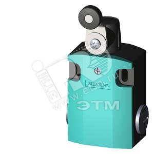 ПОЗИЦИОННЫЙ ВЫКЛЮЧАТЕЛЬ SIRIUS МЕТАЛЛИЧЕСКИЙ КОРПУС 56MM WIDE DEVICE CONNECTION 3X (M20X1.5) 1НО/ 2НЗ БЫСТРОДЕЙСТВУЮЩИЕ КОНТАКТЫ (SNAP-ACTION) ROT. ACTUATOR RIGHT/LEFT ADJ.,WITH  METAL LEVER 27MM LONG И STAINL. STEEL ROLLER 19MM