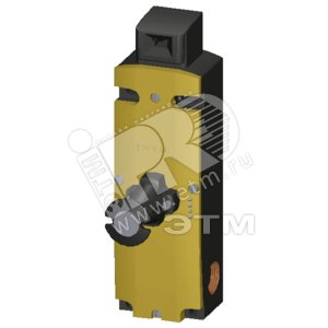 SAFETY ПОЗИЦИОННЫЙ ВЫКЛЮЧАТЕЛЬES WITH SOLENOID INTERLOCKING LOCK. FORCE 1300N,5 APPR. DIR. PLASTIC ENCLOSURE,3X(M20X1.5) SPRING-LOCKED, ESCAPE RELEASE ОТ  FRONT MAGNET VOLTAGE 24V DC, MONITOR. OF ACTUATOR 2NC/1NO, MONITOR. OF MAGNET 2NC/1NO LEDS - SIEMENS
