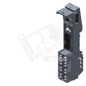 Блок базовый SIMATIC ET 200SP BU20-P12 A0 4B тип B1 клеммы PUSH-IN без дополнительных клемм - SIEMENS