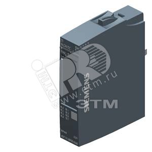 Модуль дискретного ввода SIMATIC ET 200SP DI 8X 24 В BASIC для установки на базовый блок типа A0 цветовой код CC01 (6ES7131-6BF00-2AA0) - SIEMENS